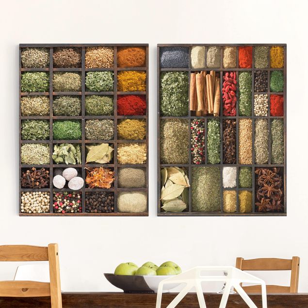 decoraçao para parede de cozinha Seed Box Spices