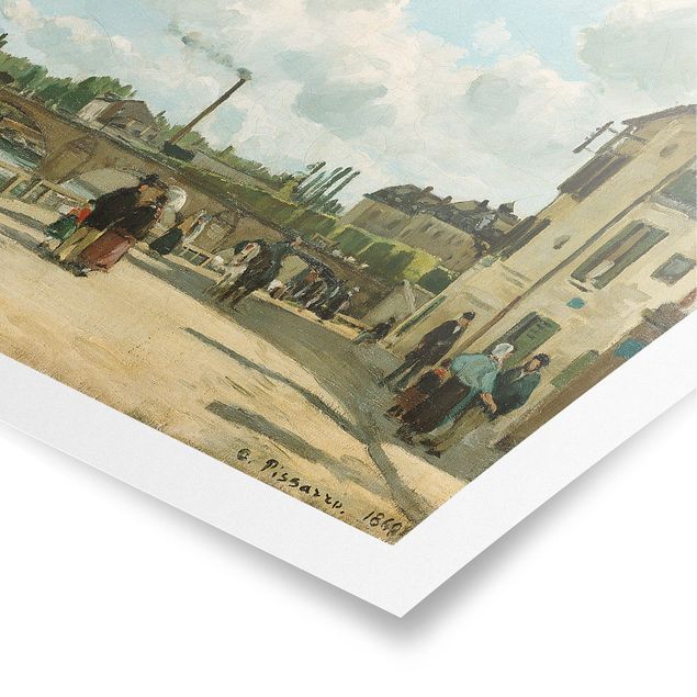 Quadros movimento artístico Pós-impressionismo Camille Pissarro - View Of Pontoise