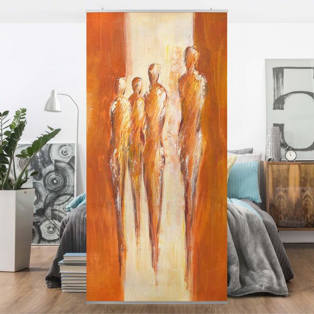 divisórias quartos Petra Schüßler - Four Figures In Orange 02