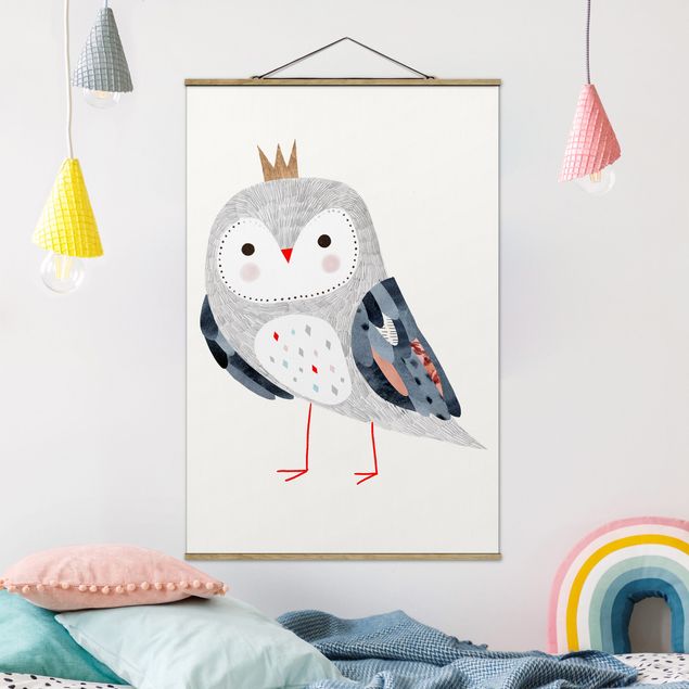 decoração quarto bebé Crowned Owl Light