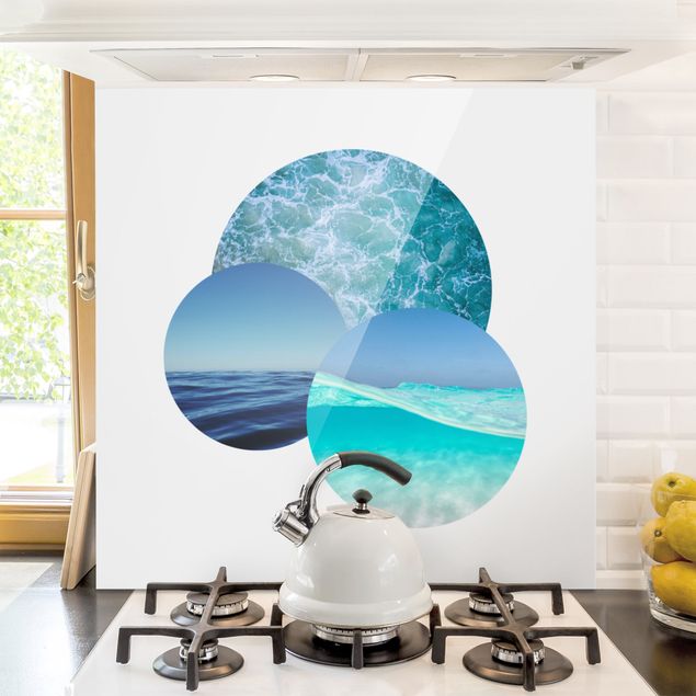 decoraçao para parede de cozinha Oceans In A Circle