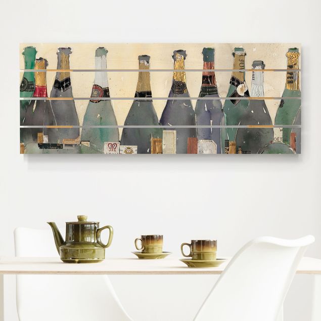 decoraçao para parede de cozinha Uncorked - Champagne