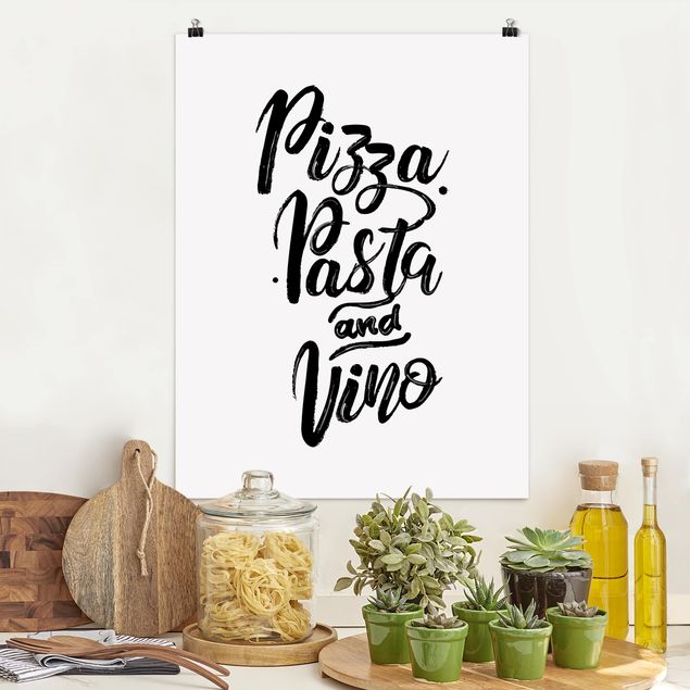 decoraçoes cozinha Pizza Pasta And Vino