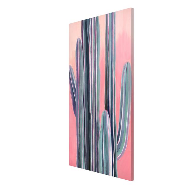 Quadros florais Cactus On Pink I