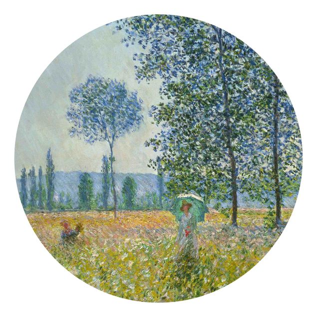 papel parede de floresta Claude Monet - Fields In Spring