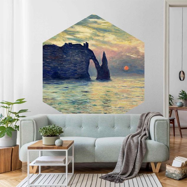 Quadros por movimento artístico Claude Monet - Rock Sunset