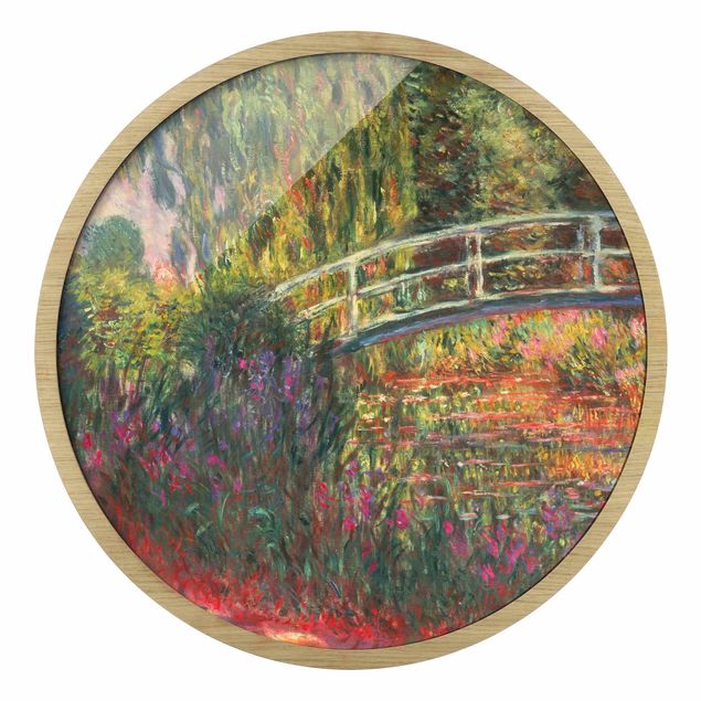 Quadros famosos Claude Monet - Japanese Bridge In The Garden Of Giverny