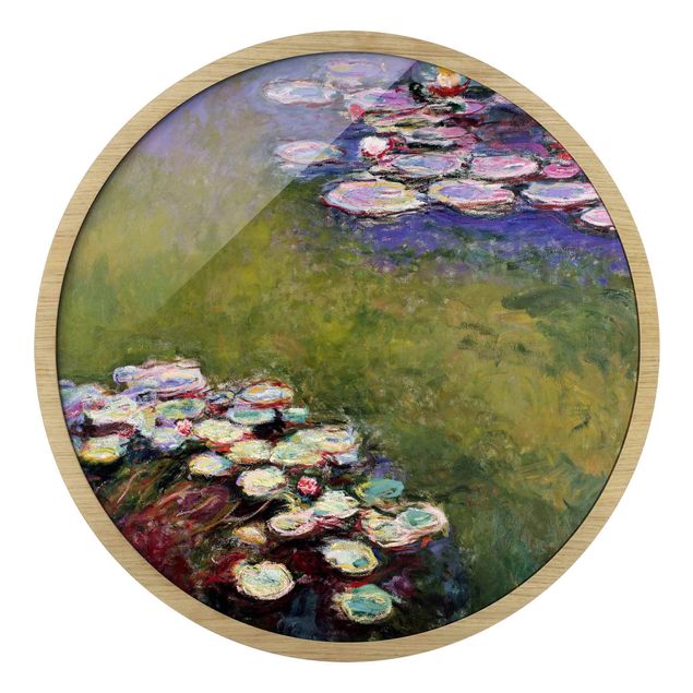quadros decorativos para sala modernos Claude Monet - Water Lilies