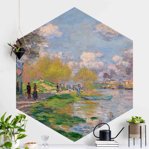 decoraçao para parede de cozinha Claude Monet - River Seine