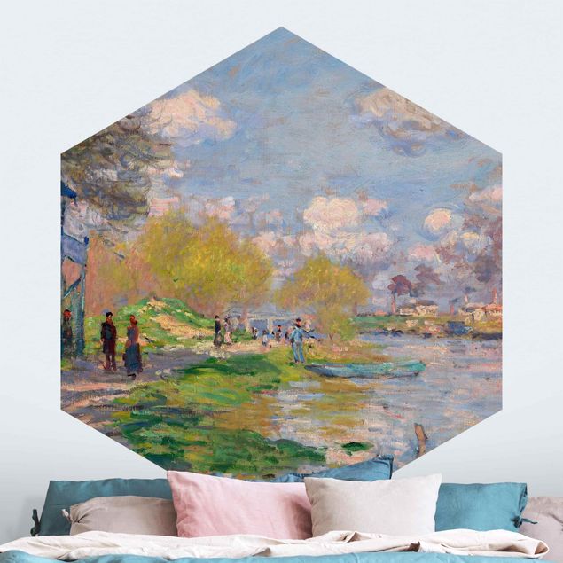 Quadros movimento artístico Impressionismo Claude Monet - River Seine