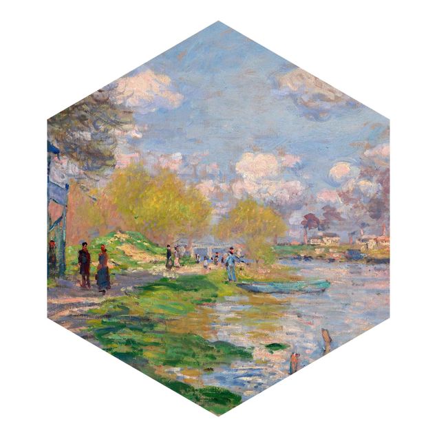 paisagens naturais papel de parede Claude Monet - River Seine