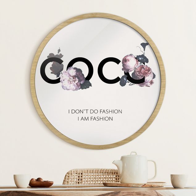 Quadros com moldura flores COCO - I don´t do fashion Rosen