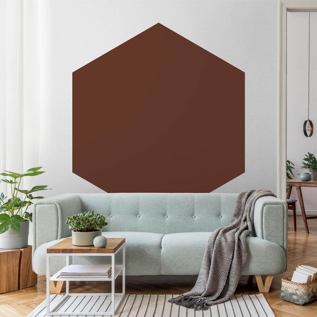 Papel de parede hexagonal Colour Chocolate