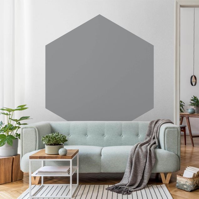 Papel de parede hexagonal Colour Cool Gray
