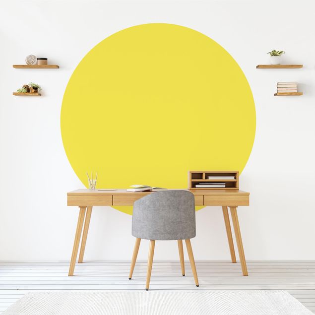 papel de parede moderno Colour Lemon Yellow