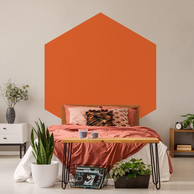 Papel de parede bege Colour Orange