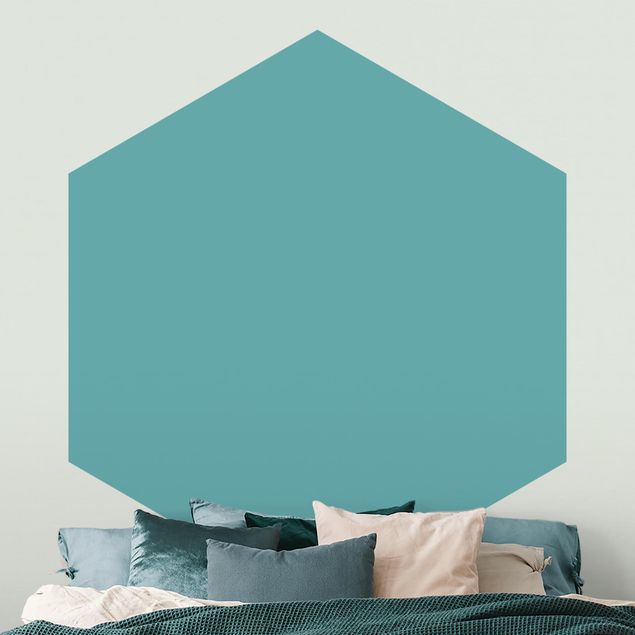 papel de parede moderno Colour Turquoise