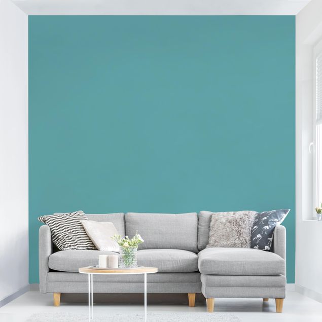 Papel de parede liso Colour Turquoise