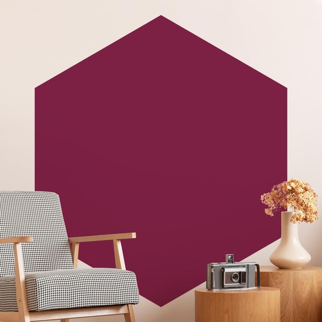 papel de parede moderno para sala Colour Wine Red