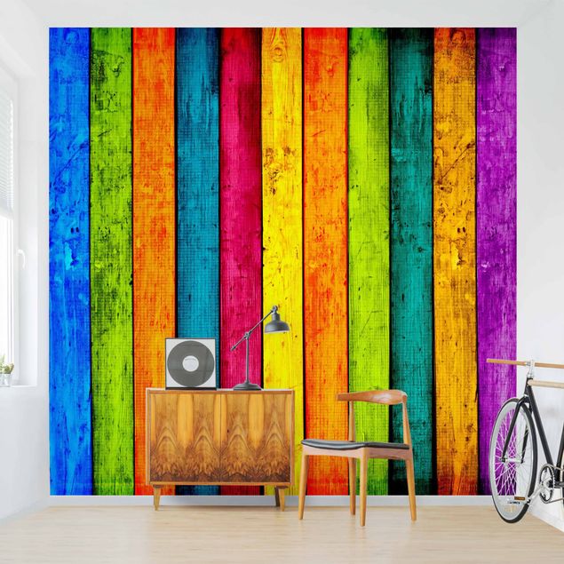 papel de parede moderno Colourful Palisade