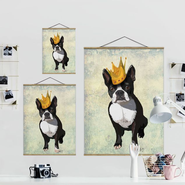 Quadros pretos Animal Portrait - Terrier King