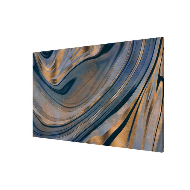 quadros abstratos modernos Gemstone Saphire And Copper