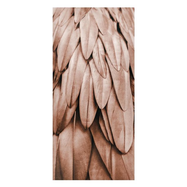 Quadros penas Feathers In Rosegold