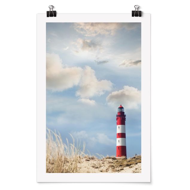 quadro decorativo mar Lighthouse Between Dunes
