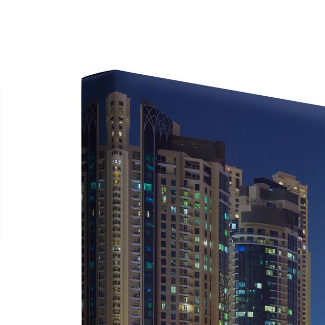quadros para parede Dubai Night Skyline