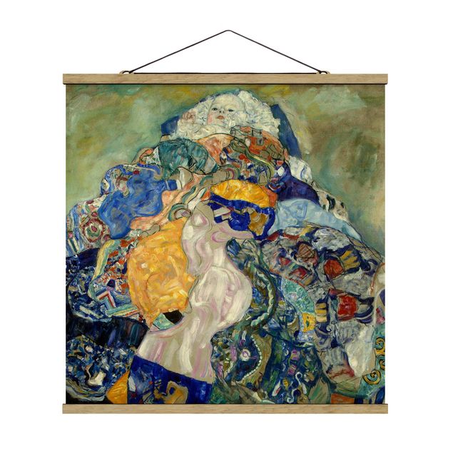 Quadros famosos Gustav Klimt - Baby (cradle)