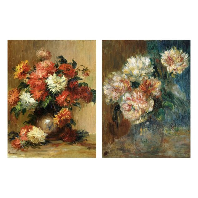 Quadros florais Auguste Renoir - Vases