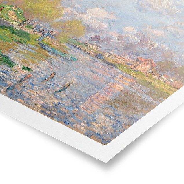 Posters quadros famosos Claude Monet - Spring On The Seine