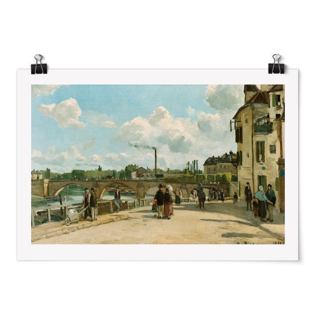 Quadros movimento artístico Romantismo Camille Pissarro - View Of Pontoise
