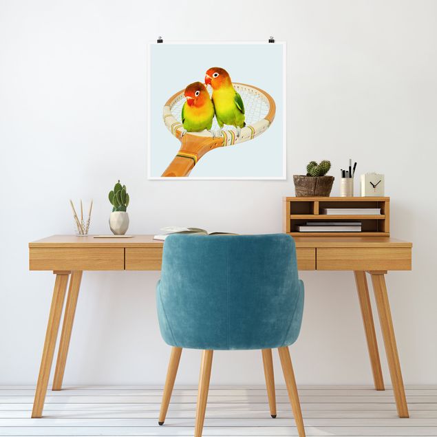 Posters quadros famosos Tennis With Birds