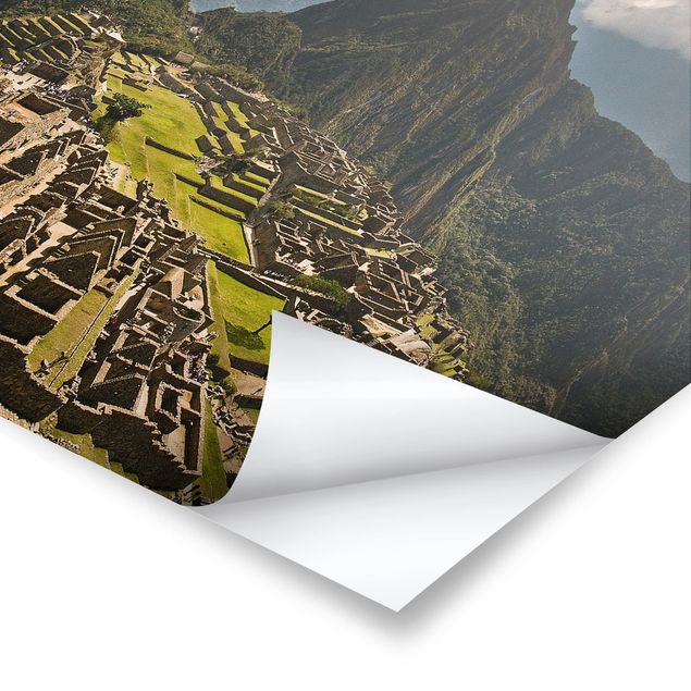 quadro decorativo verde Machu Picchu