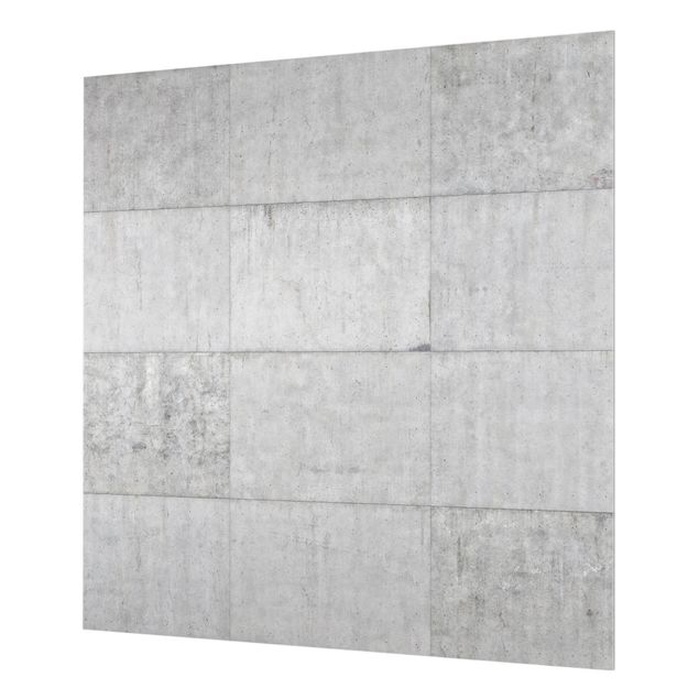 Painel anti-salpicos de cozinha Concrete Tile Look Grey