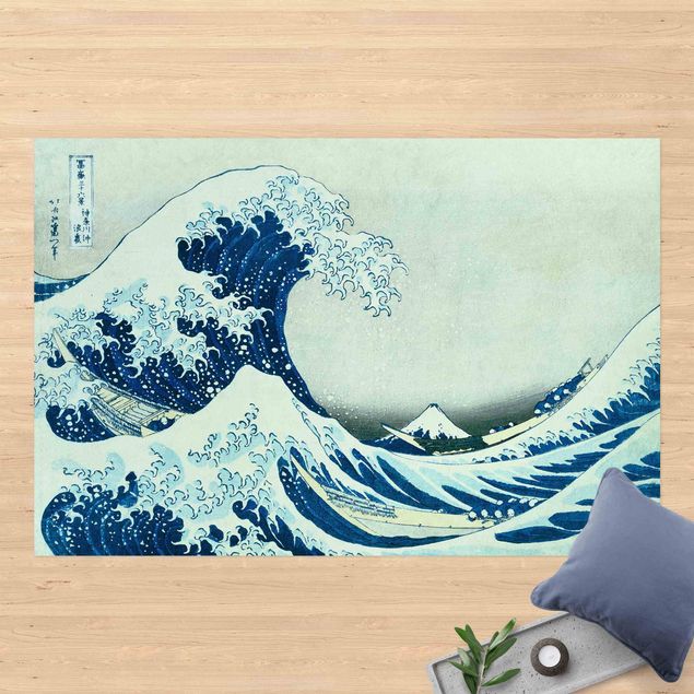 Tapetes exteriores Katsushika Hokusai - The Great Wave At Kanagawa