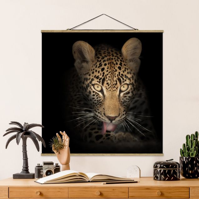 decoraçao para parede de cozinha Resting Leopard