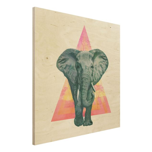 decoraçao cozinha Illustration Elephant Front Triangle Painting