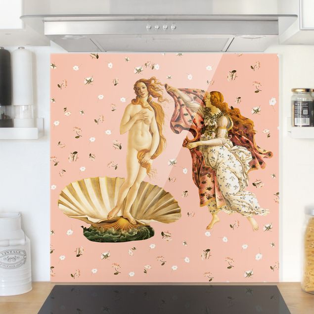 decoraçoes cozinha The Venus By Botticelli On Pink