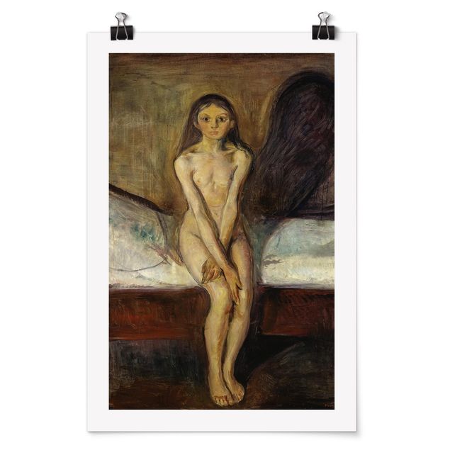 Quadros por movimento artístico Edvard Munch - Puberty
