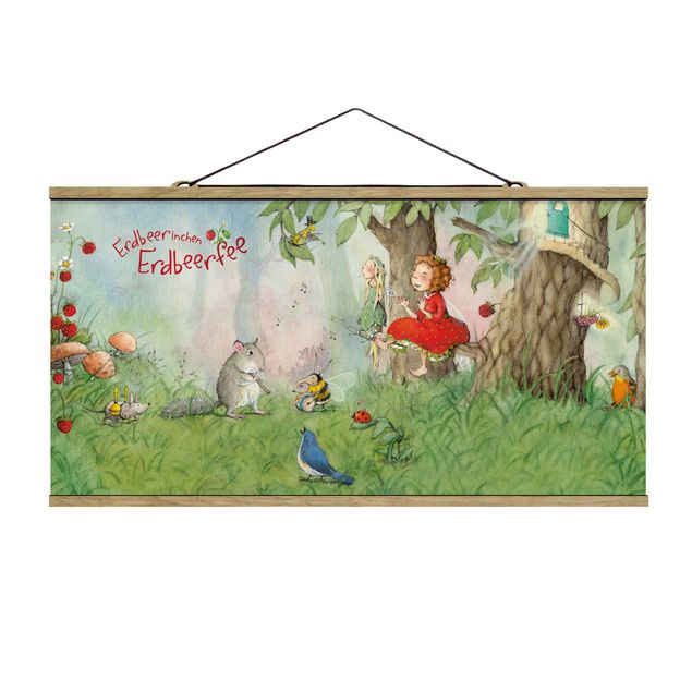 quadro com flores Little Strawberry Strawberry Fairy - Making Music Together