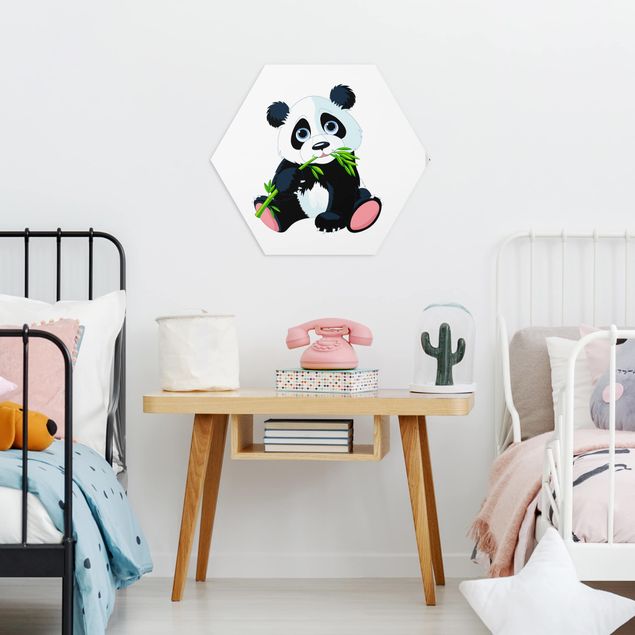 quadros decorativos para sala modernos Nibbling Panda