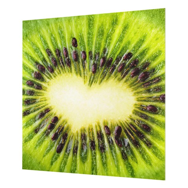 Painel anti-salpicos de cozinha Kiwi Heart