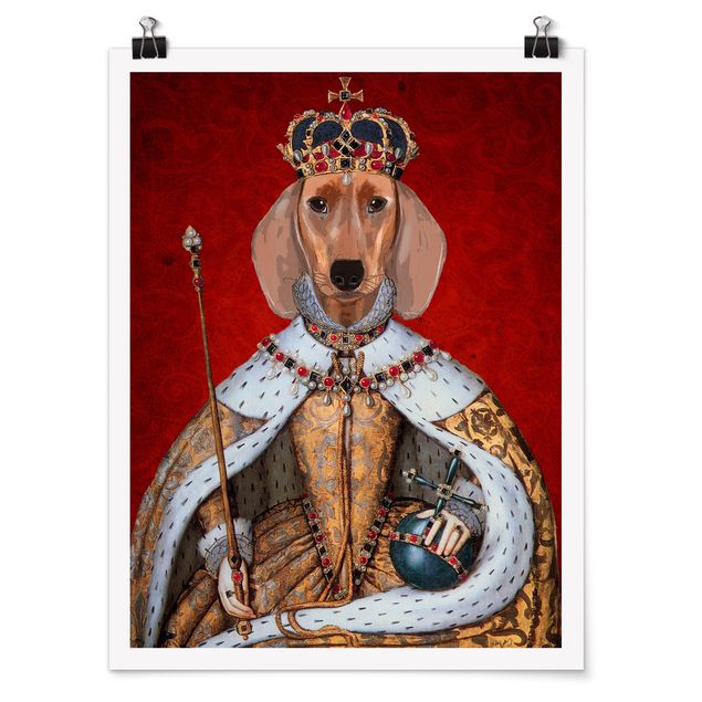 Posters animais Animal Portrait - Dachshund Queen
