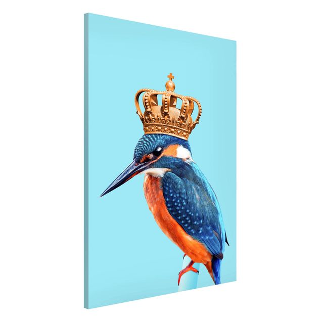 Quadros magnéticos animais Kingfisher With Crown