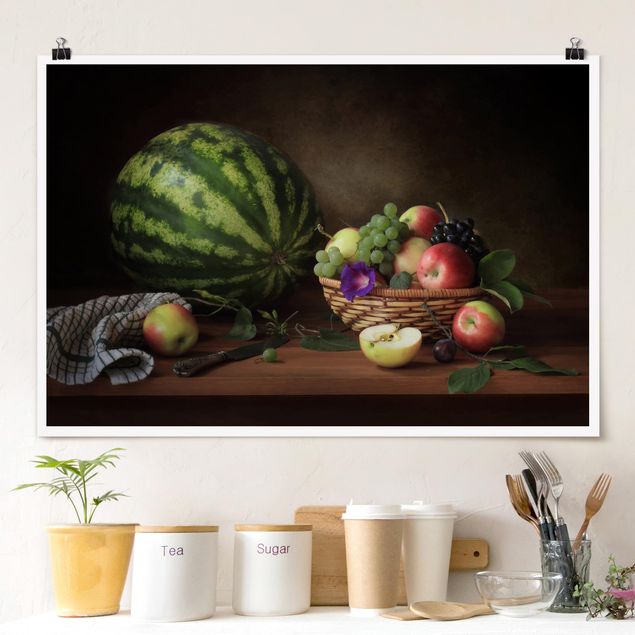 decoraçao para parede de cozinha Still Life With Melon