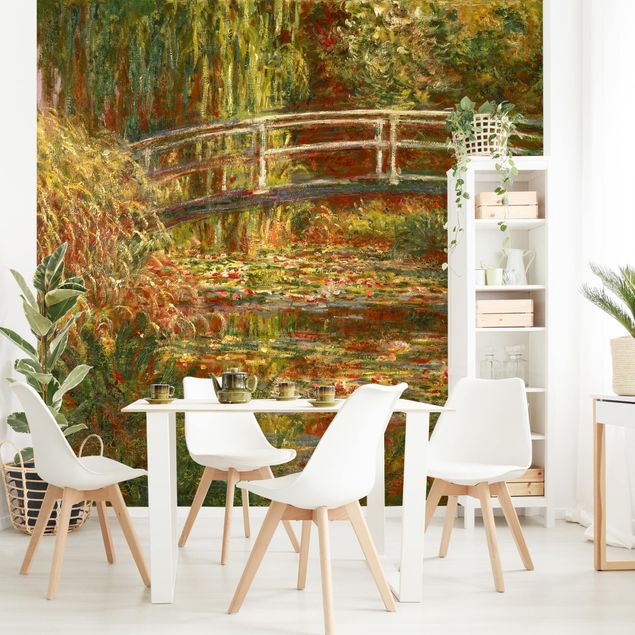 decoraçao cozinha Claude Monet - Waterlily Pond And Japanese Bridge (Harmony In Pink)