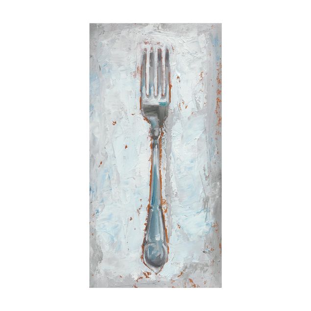 Tapetes cinzentos Impressionistic Cutlery - Fork