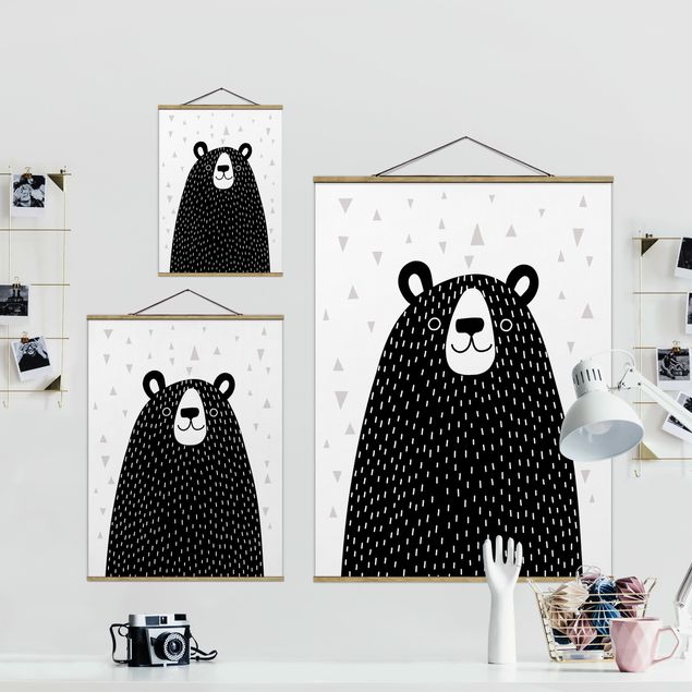 Quadros decorativos Zoo With Patterns - Bear